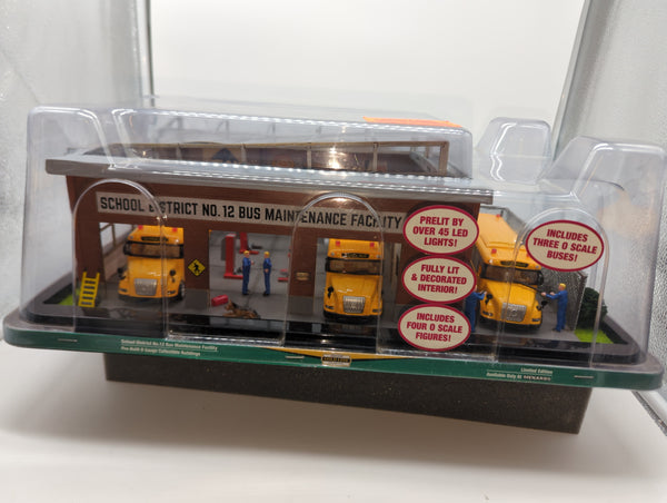 279-4033 Menards School District No.12 Bus Maintenance Facility (Rare Edition) O Scale Like New