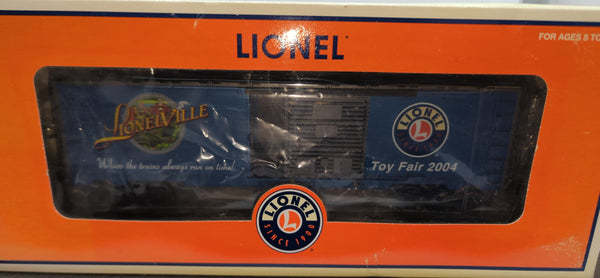 Lionel 6-29919 2004 Toy Fair box car Lionelville O SCALE NEW