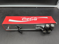 CocaCola  CocaCola Trains 850502 Heavy Hauler Tractor Trailer Flat Car Set Like New Damaged Box