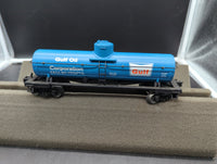 Lionel 6-26981 die cast Gulf 2 tanker sequential numbered set sealed box GRCX 5011 & 5012 O SCALE Used Excellent Damaged Box