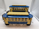 Lionel 6-13900, 6-13901 Lionel classics tinplate 200 trolley and 201 trolley trailer set of 2 O scale. NEW