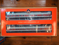 Lionel 2127460 ERIE LACKAWANNA 21" PASSENGER 4 PACK  O SCALE Used Excellent Window Loose on One Car limited sale