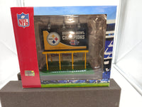 MTH Railking 30-90207 NFL - Pittsburgh Steelers Super Bowl.XL Lighted Billboard #Pittsburgh Steelers Super Bowl.XL. O SCALE Like New