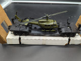 LIONEL 6-16952 US NAVY FLAT CAR HELICOPTER MILITARY FREIGHT Car O SCALE Like New