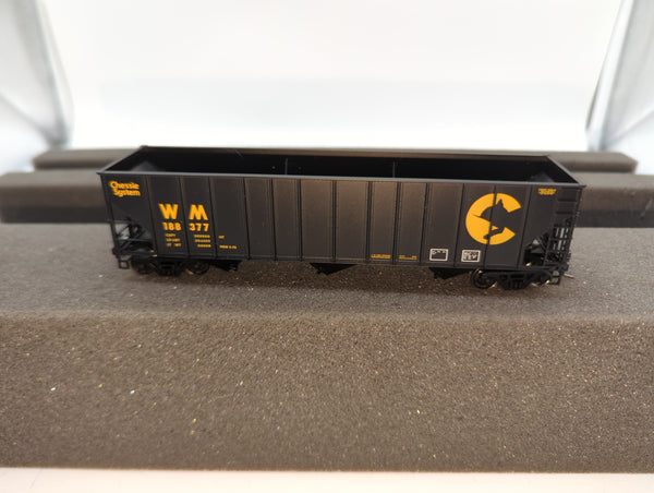 Bowser 40703 Chessie Ststem WM 100 Ton Hopper HO Scale Like New