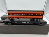 MTH Railking 30-76409 Harley-Davidson Flat Car w/ Trailer #542011. O SCALE Like New