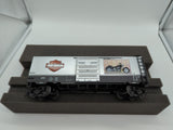 MTH Premier 20-90228C Harley-Davidson 2005 Fat Boy 40'Box Car 2005. O SCALE Like New