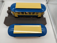 Lionel 6-13900, 6-13901 Lionel classics tinplate 200 trolley and 201 trolley trailer set of 2 O scale. NEW