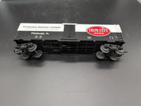 MTH Railking 30-7831 Iron City Beer 2 Reefer Car #Iron City Beer (Black & White). PBC 1861 O SCALE Like New