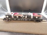 MTH Railking 30-76246 Lehigh Valley Flat Car w/(2) '58 Edsel Citations #11327. O SCALE Like New