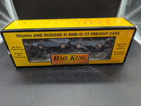 MTH Railking 30-7617 Auto Transport w/Mustangs #1964. O SCALE Like New Damaged Box