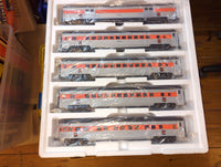 MTH Premier 20-65085 New Haven 5-Car 70' ABS Passenger Set (Ribbed) New Haven O Scale Like New