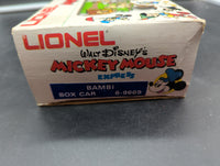 Lionel Walt Disney Mickey Mouse Express Bambi box car train 6-9669  O Scale Used Excellent