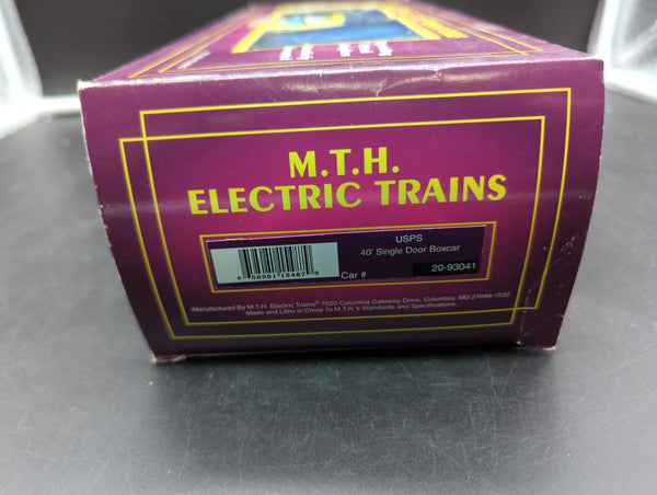 Mth Box MTH Premier 20-93041 USPS Single Door Box Car (4449) O SCALE Like New