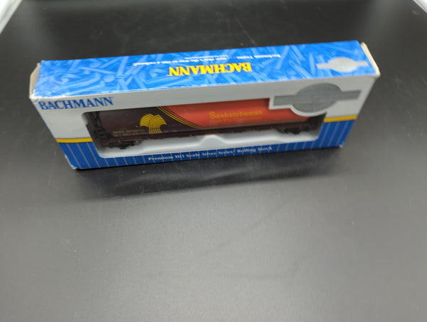 Bachmann H0 Silver Series – Saskatchewan Weizen-Herald 4-Achser Zylinder-Deckelwagen Für Getreide – Modellbahn Güterwagen Maßstab 1:87 Bachmann H0 Silver Series – Saskatchewan Weizen-Herald 4-Achser Zylinder-Deckelwagen Für Getreide – Modellbahn Güterwagen Maßstab 1:87