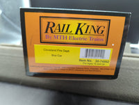 MTH Railking 30-74992 Cleveland Fire Dept. Box Car Car No. N/A O SCALE NEW