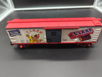 MTH Railking 30-74325 Clark Candy Bar Box Car - Clark Candy Bar (Clown) O SCALE Like New