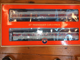 Lionel 2127470 ERIE LACKAWANNA 21" PASSENGER 2 PACK O SCALE Like New