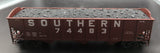 Atlas Trainman 2001833-2 SOUTHERN 70 Ton 3-Bay Open Hopper #74483 3 Rail Brown/White O Scale NEW