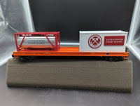 MTH Premier 20-95387 U.S. Coast Guard Flat Car w/Tank Container & 20' Container #20 22 USCG 22. O SCALE NEW