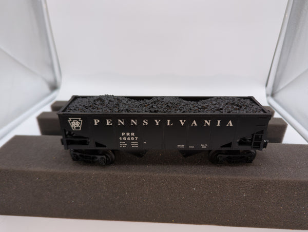 Lionel O scale Pennsylvania PRR coal hopper with coal load 6-16497 Like New