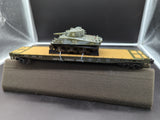 MTH Premier 20-90697C U.S. Army Flat Car w/(1) M4 Sherman Tank #38420  O SCALE Like New