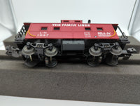 MTH Railking 30-7008 6 Car Set  Louisville & Nashville, Steel Caboose 1067, Box Car 97882, Flat Car with Trailor, 47608, Operating Craine 40029, Gondola 56943, Tank Car 20975 O SCALE Used Excellent