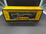 MTH Railking 30-7613 MTH w/T-Birds Car no. 1957 ABS Body metal coupers and trucks 2 die cast Ertl T-birds O SCALE Like New