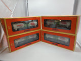 Lionel #6-21769 set of 4 centennial tankers sequential 19621-24 O gauge 1999 O SCALE Used Excellent Damaged Box