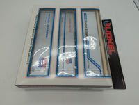 Lionel 6-12784 set of 3 intermodal containers Boston & Maine, Union Pacific UP, SCL/L&N 2 O scale Used