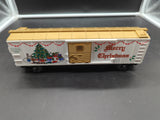 MTH  RK-7410L "1996" Christmas Scale Box Car Holiday Express 122596 O SCALE Like New