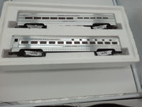 MTH Premier MT/20-6509 New York Central NYC Empire State Aluminum Sleeper / Diner 2 Car Passenger Set O Scale Used Excellent