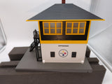 MTH Railking 30-90142 NFL - Pittsburgh Steelers Switch Tower. O SCALE NEW