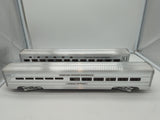 MTH Premier MT/20-6509 New York Central NYC Empire State Aluminum Sleeper / Diner 2 Car Passenger Set O Scale Used Excellent