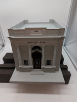 MTH Railking 30-9017 First City Bank with Red Windows (1934) O SCALE Like New