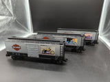 MTH Premier 20-90173 Harley-Davidson 3-Car Box Car Set (2005 V-Rod, 2005 XL 883 Sportster, 2005 Road King) O SCALE NEW