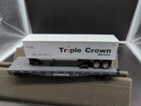 Lionel 6-17506 Norfolk Southern NS flat car with Triple Crown trailer O SCALE Like New