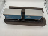 MTH Premier 20-98733 Bessemer & Lake Erie Flat Car w(2) 20' Trailer #4684 O SCALE Like New