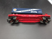 Lionel 6-36065 WABASH R.R 25536 O27 FLATCAR W/TRAILER O SCALE Like New