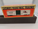 Lionel 6-19938 Christmas boxcar 1995 O SCALE Used