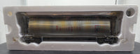Atlas ACF 3 Bay Cylindrical Hopper ITEM #6301-1  Burlington CB&Q 85402 O SCALE Used Damaged Box Weathered As Is