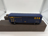 Lionel 6-15042  box Car CFX waffle side boxcar ( Blue) O Scale Like New