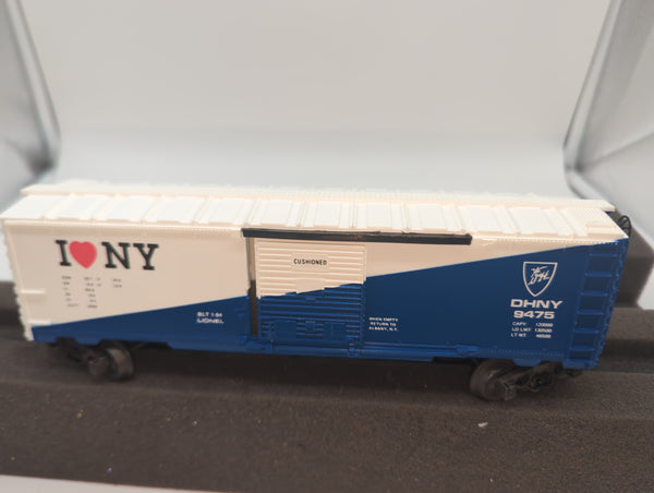 Lionel 6-9475 I love New York Delaware Hudson New York DHNY boxcar 1984 O SCALE Like New