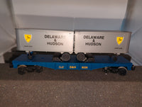 Lionel 6-9226 O gauge Delaware and Hudson flatcar with 2 trailers O SCALE Like New