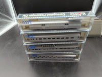 Kato 106-1605 Corrugated Passenger Car Set  (Set B) Chicago, Burlinlington & Quincy -1 Quincy Baggage, Coach, Dome, Sleeper Like New