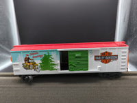 MTH Railking 30-74637 Harley-Davidson Christmas Box Car #2011. O SCALE Like New