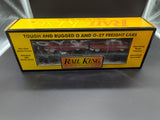 MTH Railking 30-7610 MTH w/57 Chevys Car no. 1957 Die-cast Trucks with Needle Point Axels. Operates on O-27 Track. O SCALE Like New