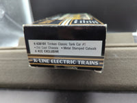 K-Line K-636101  Timken Classis Tank Car#1 Die Cast Chassis " Roller Freight TRB O SCALE Like New