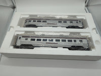 MTH Railking 30-67041 Pennsylvania 4-Car 60' Streamlined ABS Passenger Set #6530, #4001, #1124. & Garden View O SCALE Used Excellent
