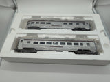 MTH Railking 30-67041 Pennsylvania 4-Car 60' Streamlined ABS Passenger Set #6530, #4001, #1124. & Garden View O SCALE Used Excellent